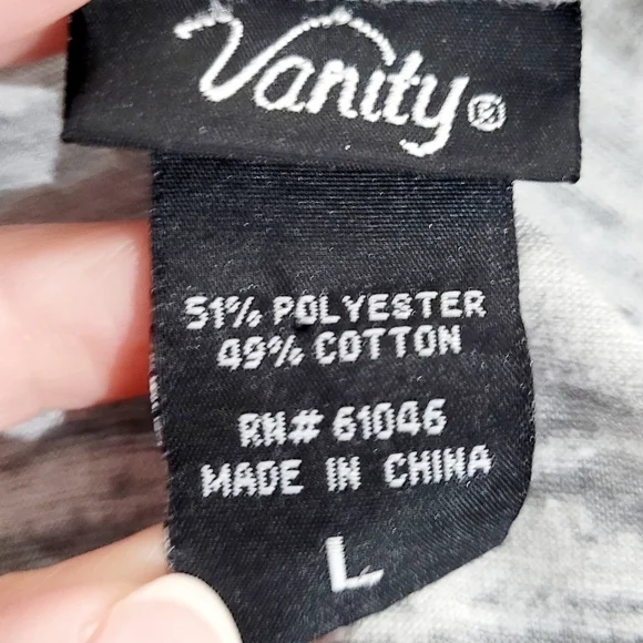 Y2K Vanity Burnout Cap Sleeve Baby Tee Shirt Womans Size Large Roses - Picture 8 of 9